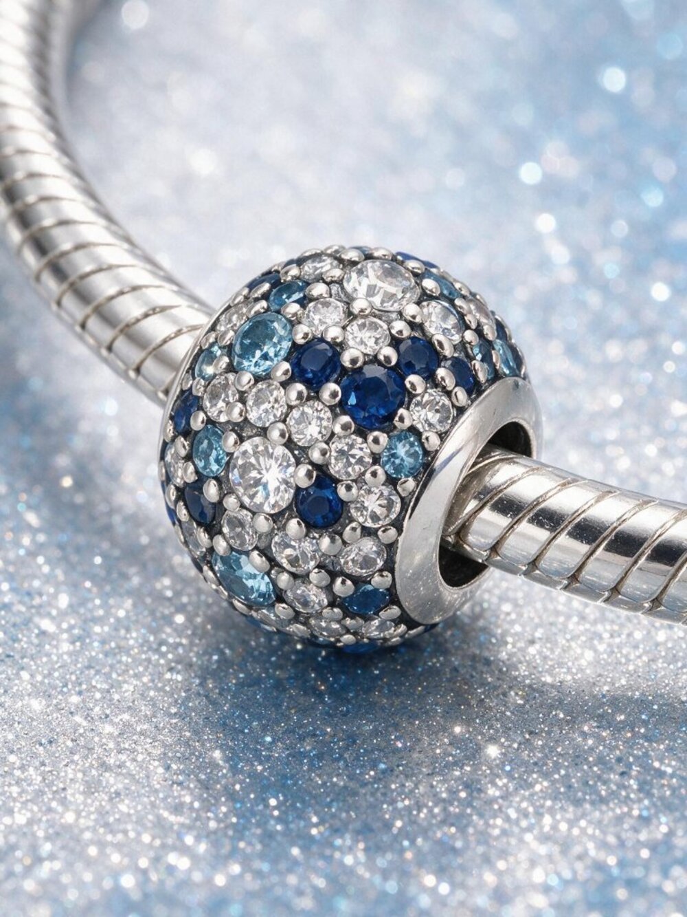 Sparkling Pave Ball Charm